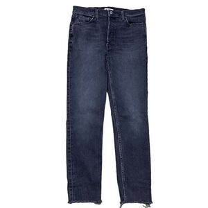 Re/Done Women's 90’s High Rise Ankle Crop Jeans Black Size 30‎